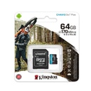 Memoria Micro SD Kingston Canvas GO Plus 64GB V30 Con Adaptador
