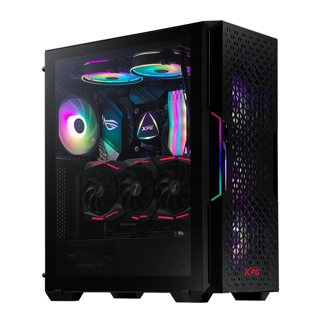 Chasis Gamer XPG Negro Con Vidrio Templado ARGB 