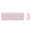 Combo Teclado y Mouse Inalámbrico Logitech MK470 - Rosa