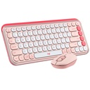 Combo Teclado Y Mouse Logitech Pop Icon Bluetooth - Rosado Con Blanco