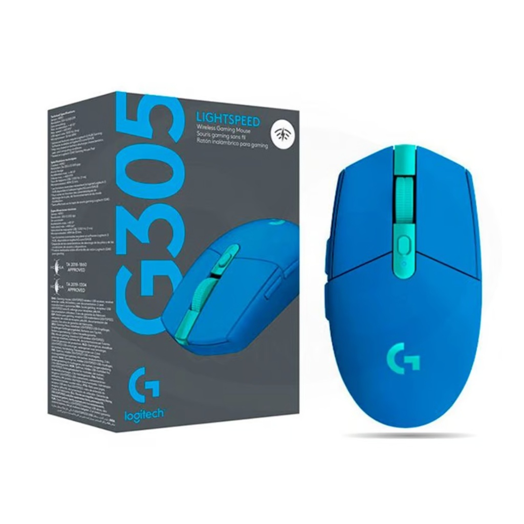 Mouse Gamer Inalámbrico Logitech G305 USB Azul