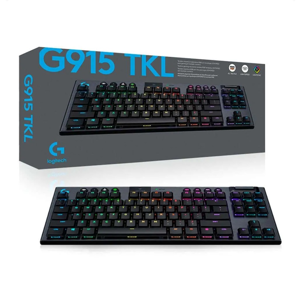 Teclado Gaming Logitech G915X TKL Negro/Mecánico/Lightspeed/Bluetooth