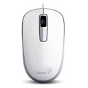 Mouse Alámbrico Genius Con Conexión USB Y Diseño Ergonómico Blanco