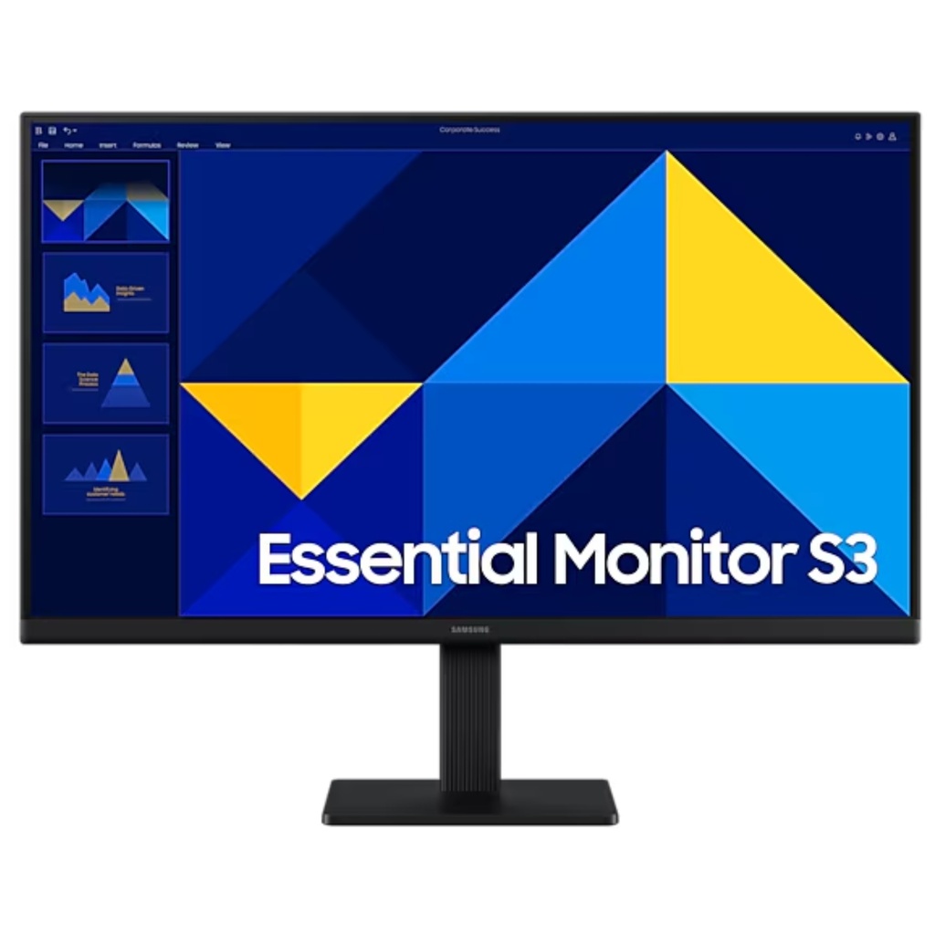 Monitor Samsung FHD Plano 24" IPS,1920X1080 (16:9) 1000:1 A 250nit Tiempo Respuesta: 4ms (GTG)100 HZ AMD FreeSync Conectividad: VGA, HDMI Negro