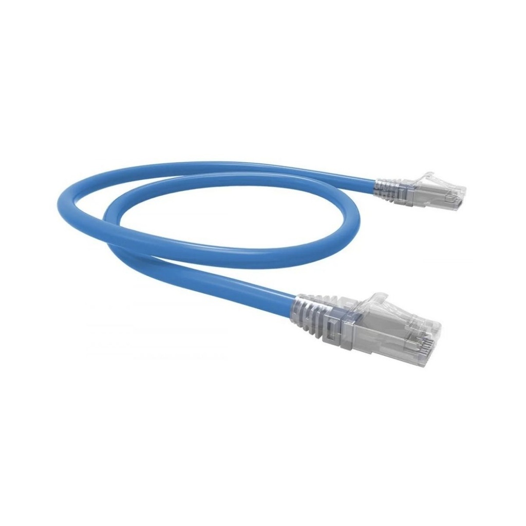 Cable de Parche U/UTP GigaLan Cat.6 LSZH T568A/B 1.0 m Azul