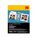KODAK SUBLIMACIÓN TAMAÑO CARTA 100 GR X 100 HOJAS IDEAL PARA CAMISETAS, TAZAS, FUNDAS DE TELEFONO, BOLSOS, TELAS LIGERAS DE POLIESTER, CARÁMICA, METALES Y LA MAYORÍA DE SUPERFICIES DURAS