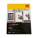 Papel Fotográfico Kodak Tamaño Carta 180 Gr X 100 Hojas Para Inyección