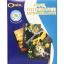 Papel Fotográfico Onix Carta 220 Gr X 100 Hojas Doble Cara Brillantes 