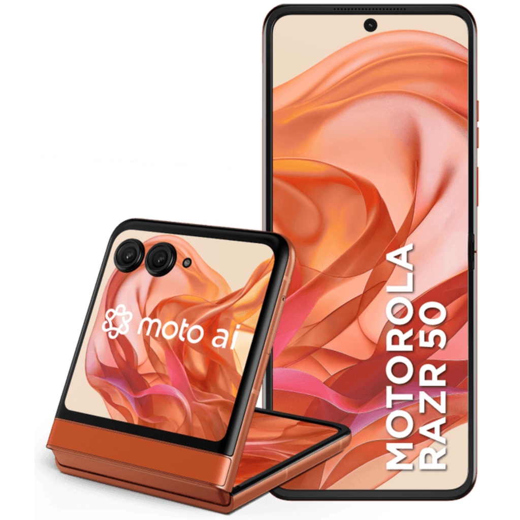 Celular Motorola Razr 50 Naranja, 12GB RAM y 512GB Memoria Interna