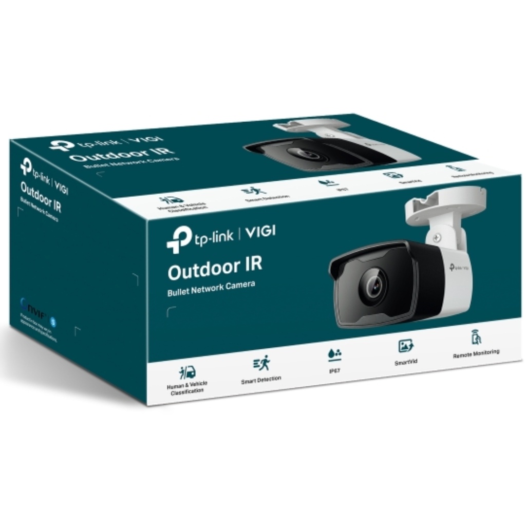 Cámara De Vigilancia TP-LINK VIGI 4MP Tipo Bala IR Para Exteriores Blanca