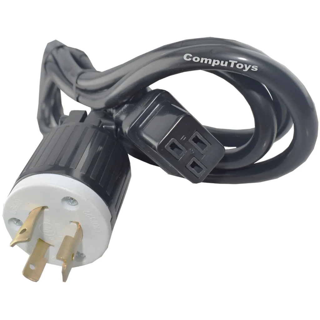 Cable De Alimentación Para Servicio Pesado C19 A L6-20P Homologado