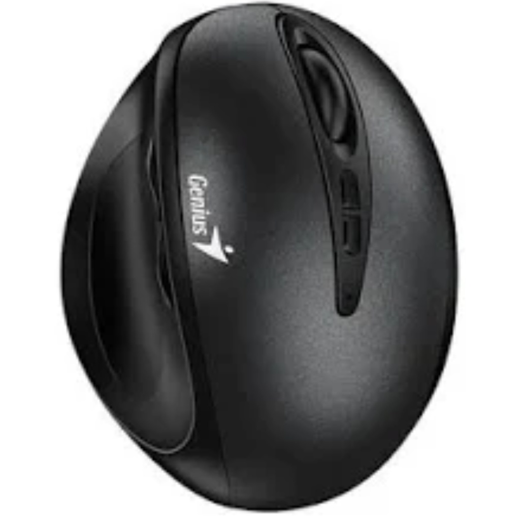 Mouse Inalámbrico Genius Diseño Vertical Ergo 8300S Color Negro