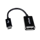 Cable Adaptador StarTech Micro USB-B Macho A USB-A Hembra, Cable De 12 Cms, Garantía De Por Vida