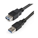 Cable StarTech USB 3.0 De 2m Extensor Alargador USB-A Macho A Hembra