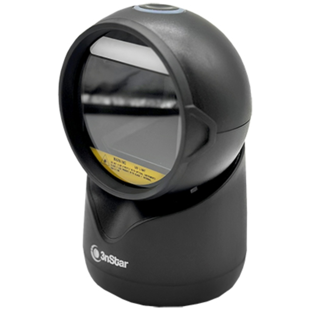 Escáner 3NStar Lector De Códigos De Barras Manos Libres Omnidireccional 2D SC504 Color Gris