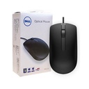 Mouse Dell Óptico MS116, Alámbrico, USB, 1000DPI, Color Negro