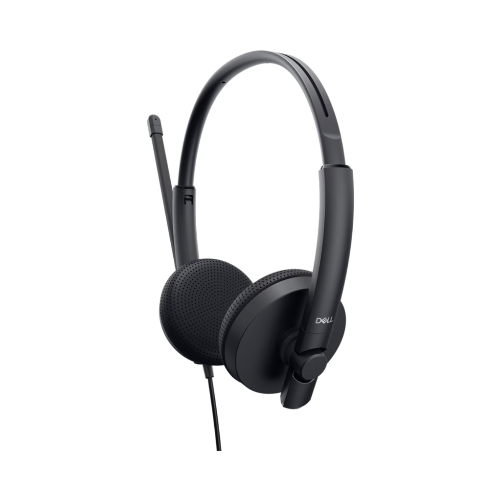 Diadema Estéreo Dell WH1022 Alámbrico USB Con Micrófono Y Control De Volumen Para Videollamadas Color Negro 