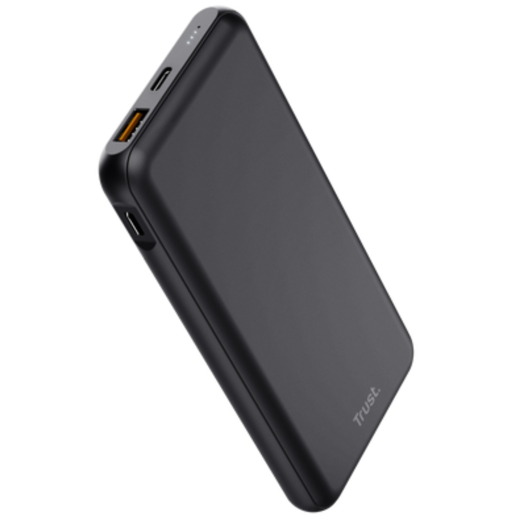 Batería Trust Portátil Externa Redoh 10.000 mAh Carga Rápida Color Negro