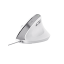 Mouse Trust Bayo II alámbrico Diseño Vertical Blanco