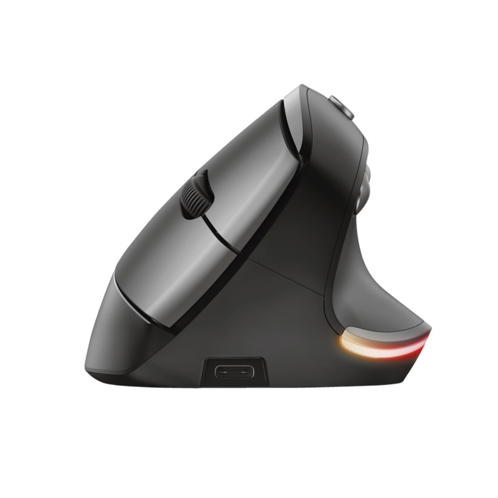 Mouse Trust Bayo Inalámbrico Recargable Negro