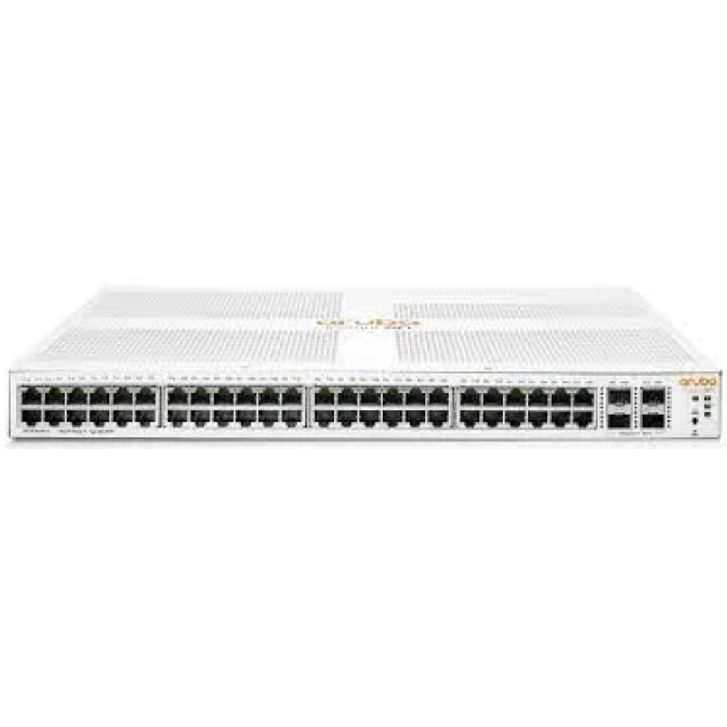 Switch HPE Aruba Networking Instant On JL684B 1930 De 24 Puertos PoE Y 4 Puertos SFP+ 370W, Rendimiento Acústico Mejorado Blanco