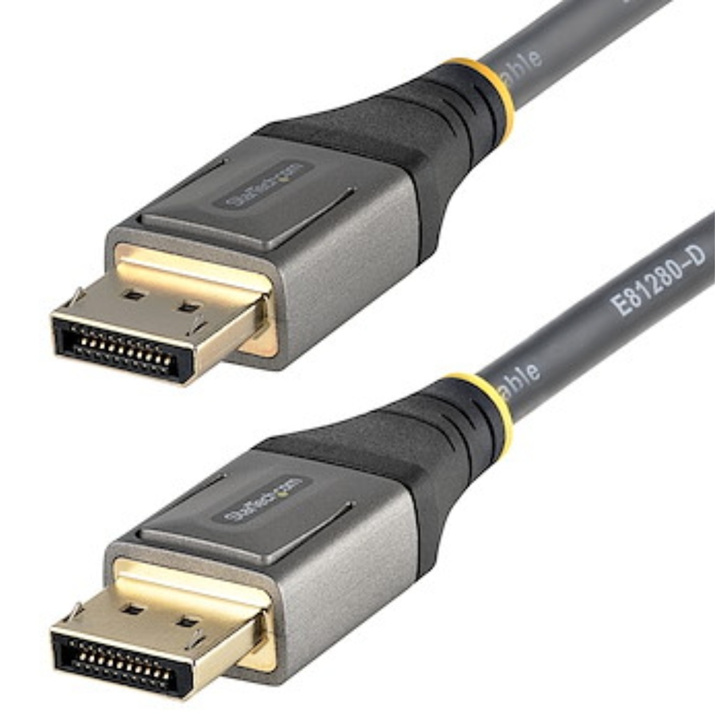 Cable StarTech DisplayPort A Display Port 1.4 Con Certificación VESA 8K 60Hz HDR10, Macho /Macho Conectores DP Chapados En Oro,1 mts
