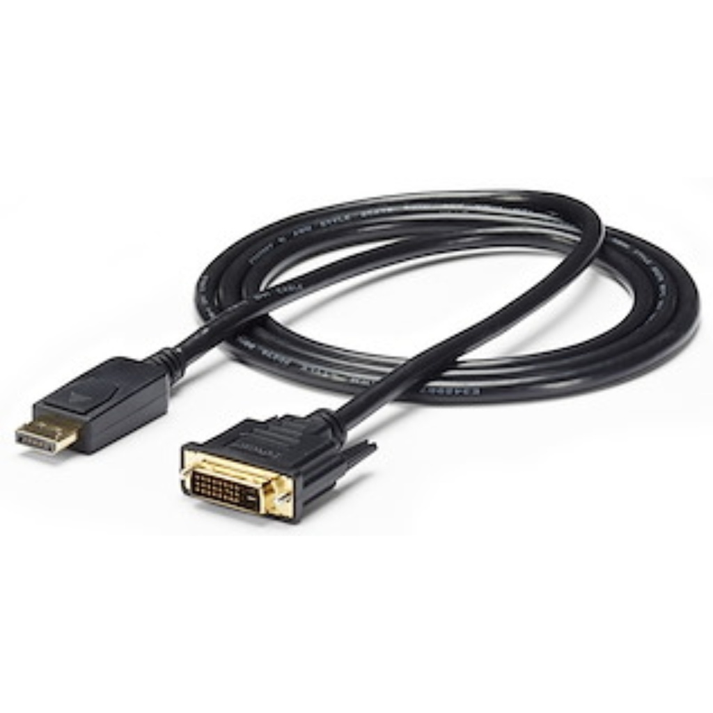 Cable StarTech Convertidor DisplayPort A DVI Pasivo, Soporte De Resoluciones De Hasta 1920x1200 Y Resoluciones HDTV De Hasta 1080p, Pasivo, 1,8 mts