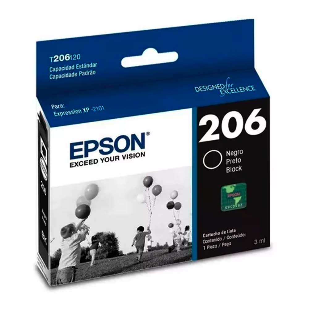 Cartucho Epson T206120-AL Black Ink Cartridge-Xpression XP-2101