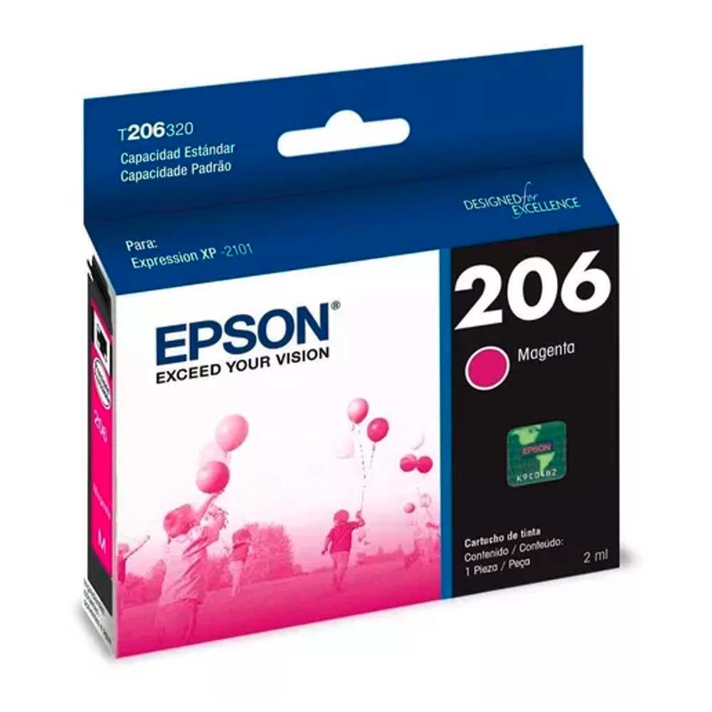 Cartucho Epson T206320-AL Magenta Ink Cartridge-Xpression XP-2103
