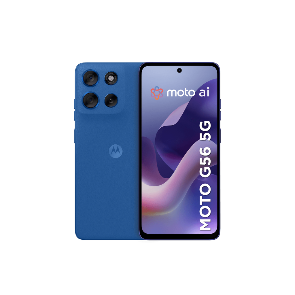 Celular Motorola G56 Azul, 5G, 8GB RAM y 256GB Memoria Interna 