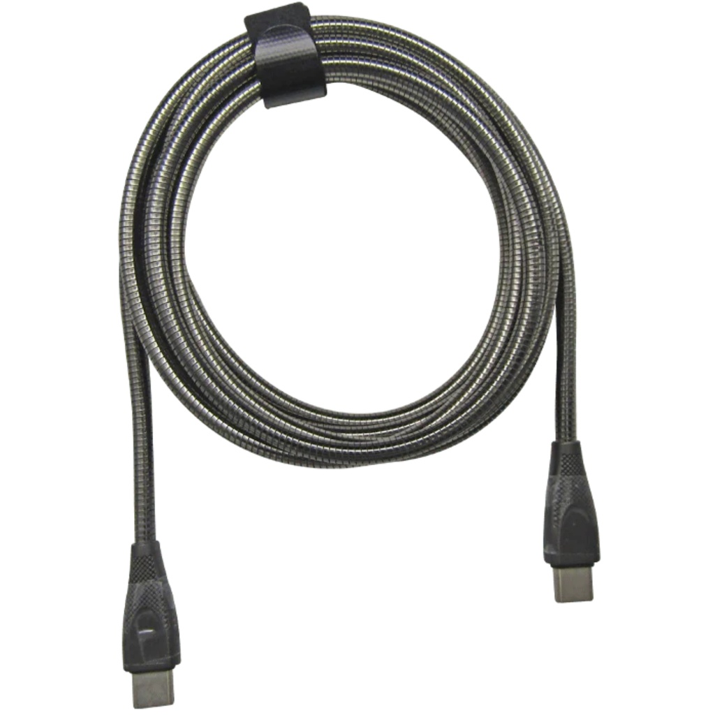Cable XUE USB-C A USB-C 65W 6A 2M BRAIDED LAPTOP Garantía 1 Año Gris