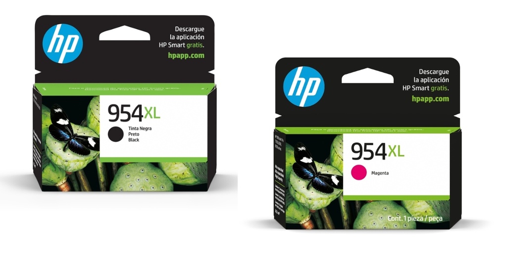 Kit Cartuchos Tinta Hp Original 954xl Negro Y Magenta