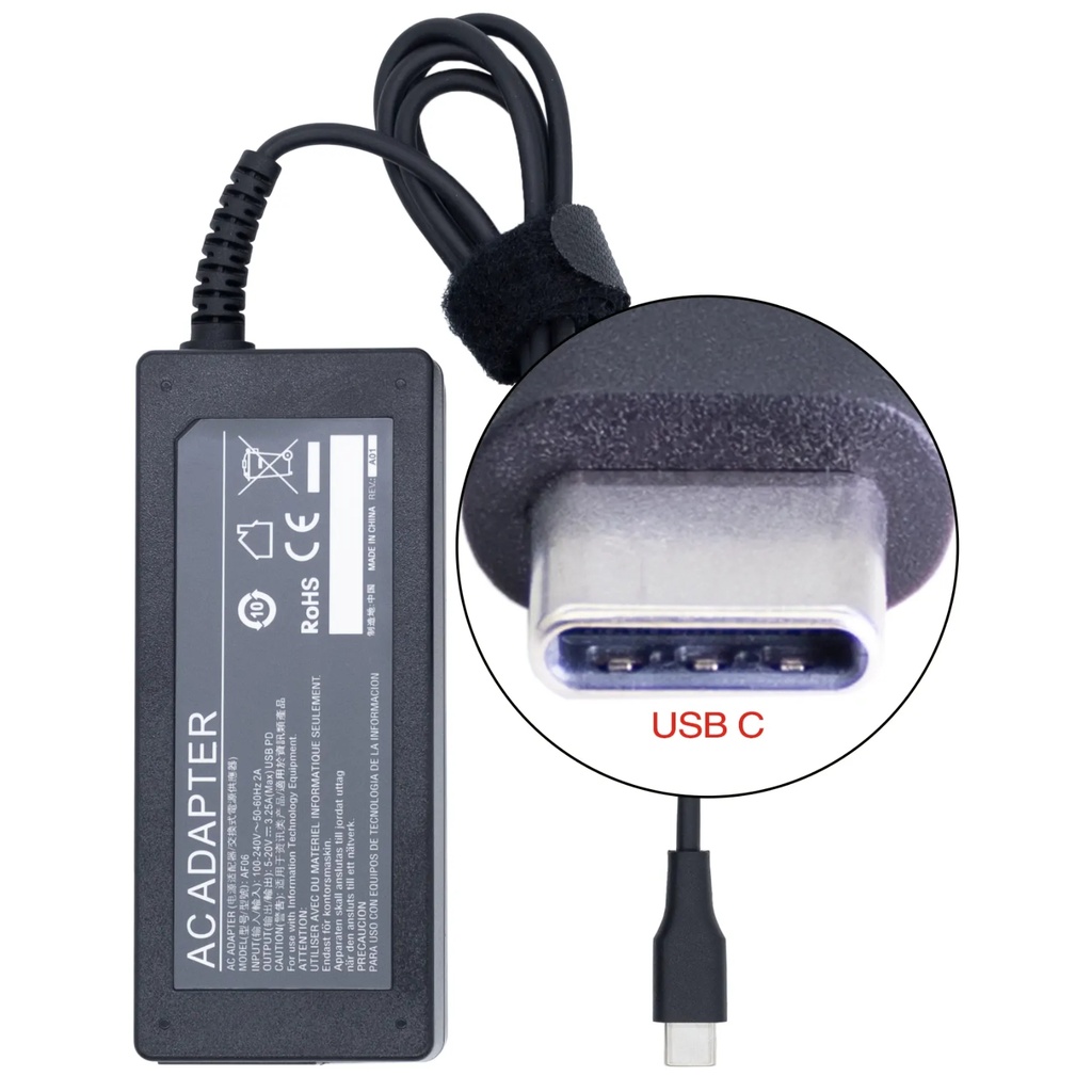 Cargador Para Portátil Lenovo USB C 20V 3.25A Genérico