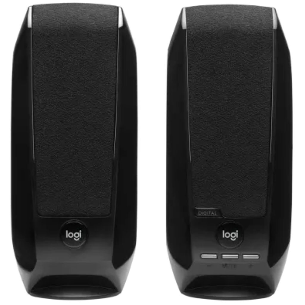 Parlantes Logitech S150 2.0 Potencia 2.2W USB Compatible PC-Cell-Tablet Sonido Estéreo Nítido Color Negro