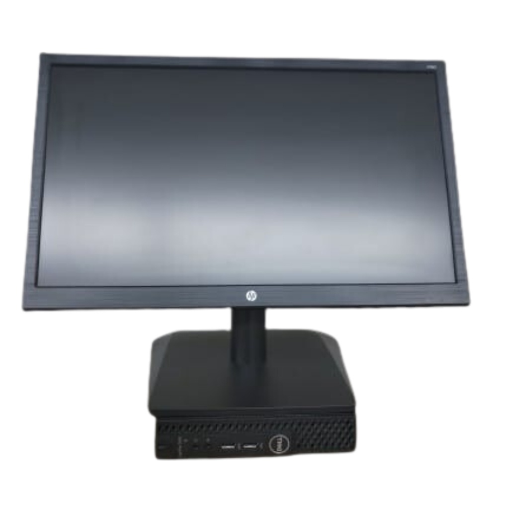 Computador De Escritorio Usado Dell TINY IntelCore I5 8ª RAM 8GB SSD 240GB Monitor 19"