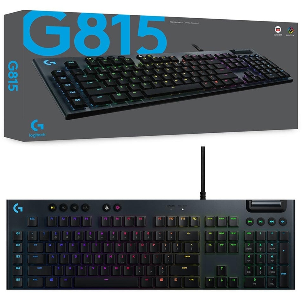 Teclado Mecánico Logitech G815 Gaming Color Negro