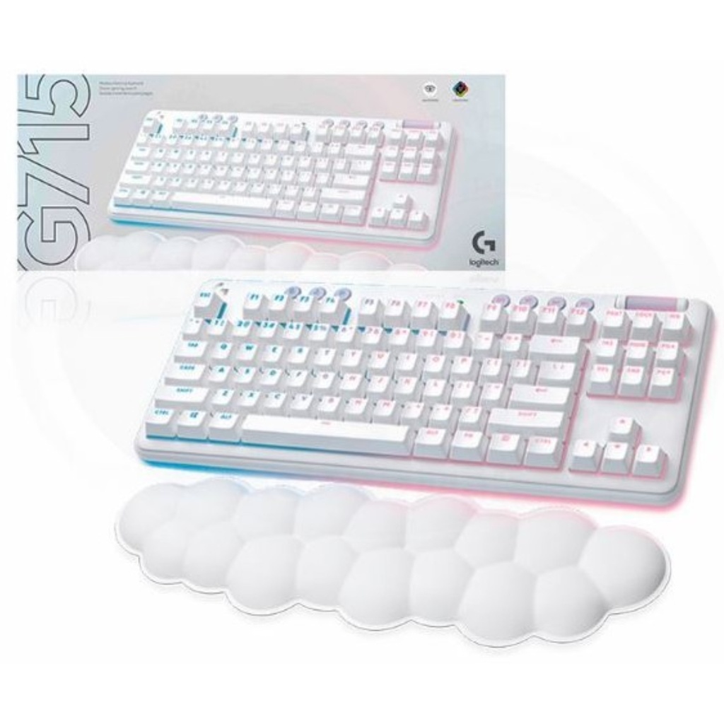 Teclado Mecánico Inalámbrico Logitech G715 RGB Lightsync Color Blanco