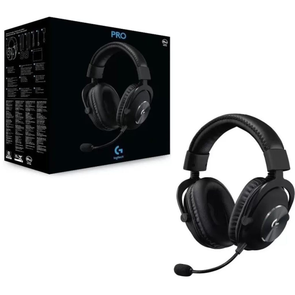 Diadema Alámbrica Logitech G PRO X Gaming Plug 3.5m Color Negro