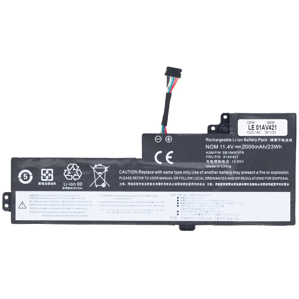 Batería Genérica OEM Para Portátil Lenovo T470 T480 A475