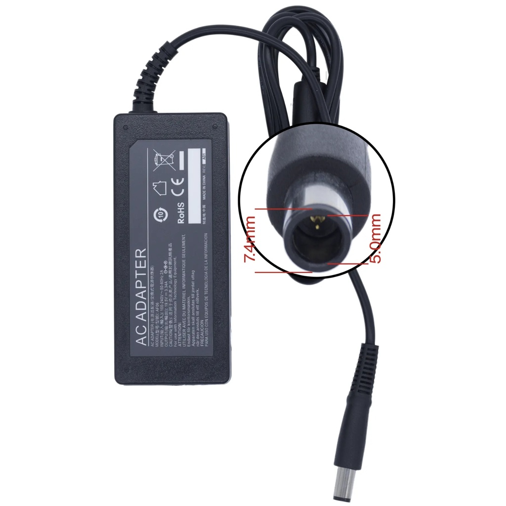 Cargador Para Portátil Dell 19.5V 3.34A Aguja 