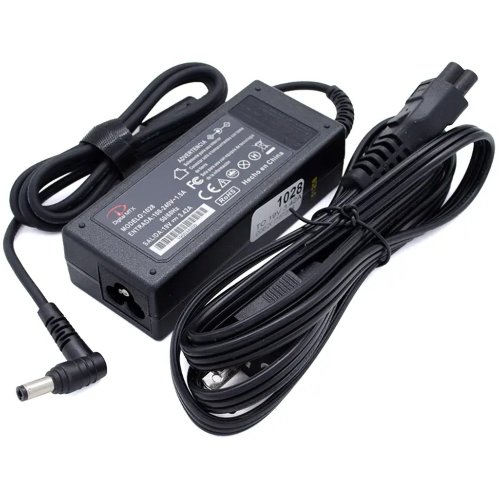 Cargador Para Portátil Toshiba 19V 3.42 Genérico 