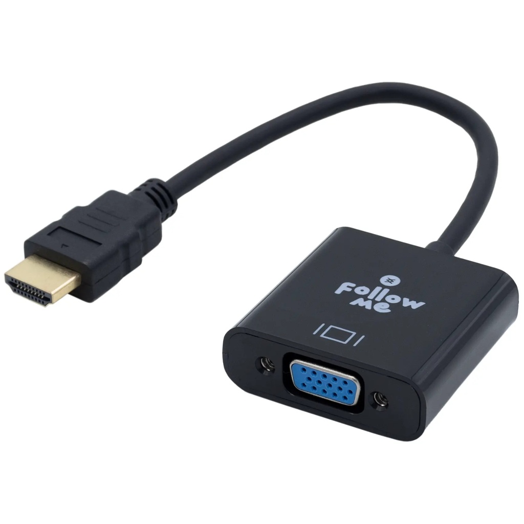 Adaptador Follow Me HDMI A VGA Con Audio 