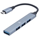 Hub Follow Me USB C 3.0 4 Puertos Delgado