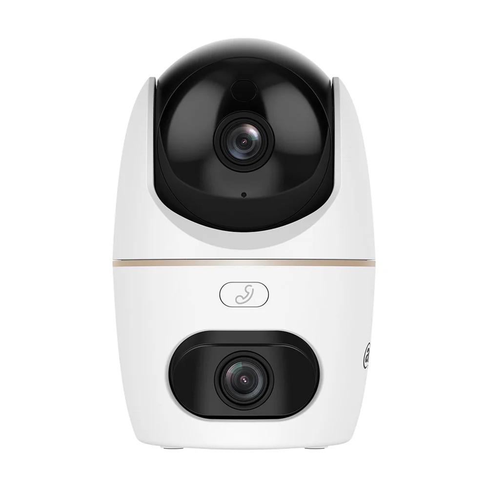 Cámara Dahua Wifi Doble lente / 3MP / PT / DWDR, IR hasta 30mts, AI Detección Humana y Mascotas,  / Doble IR, Patrullas (Preset Patrol) Autoseguimiento, Alarma por Sonido Anormal, Boton de Llamada, WIFI 6 Boble banda - 2.4GHz / 5.GHz, Audio vidireccional, Soporta Micro SD hasta 256GB, Gestion desde la App DMSS (Dahua)