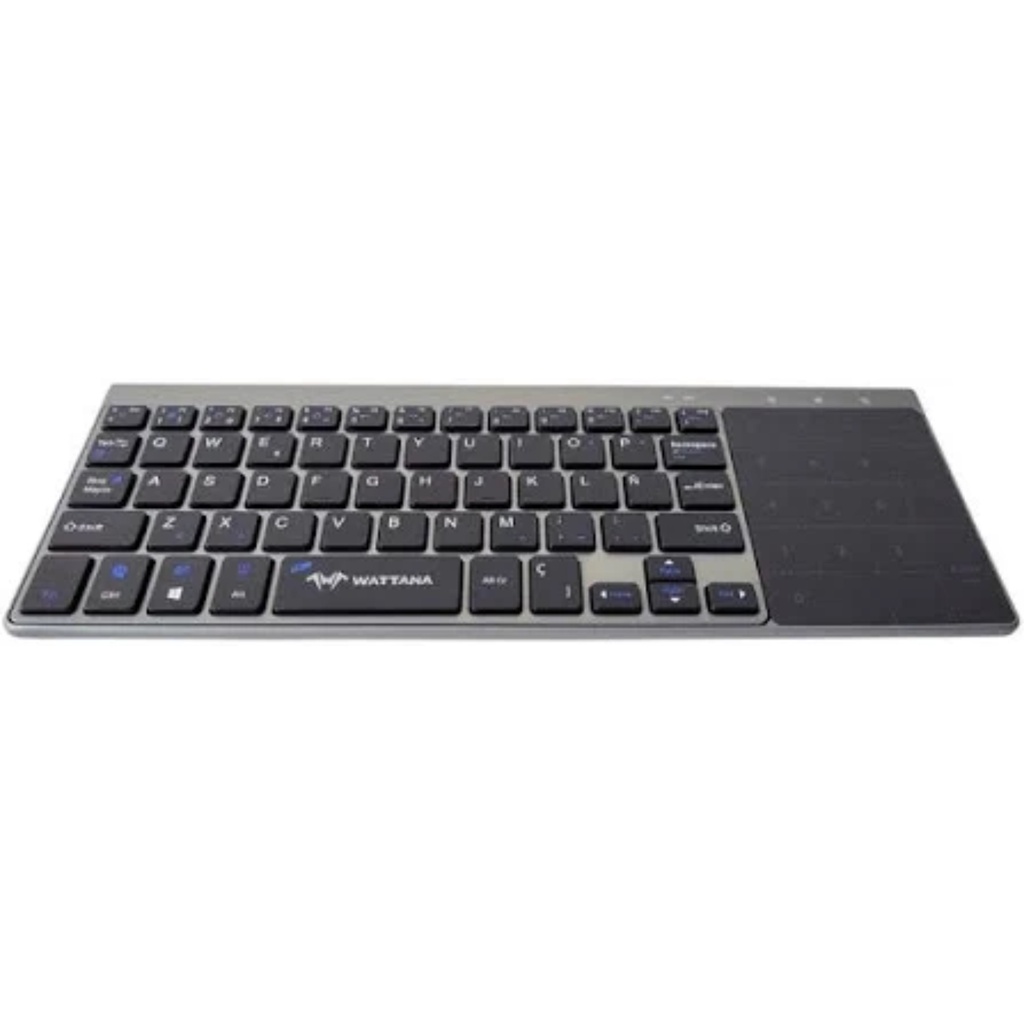 Teclado Inalámbrico Wattana W-T10 Con Touchpad Color Negro 