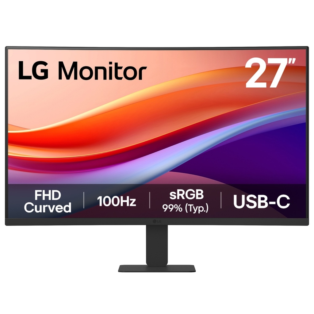Monitor LG 27" Curvo FHD De 100 Hz Color Negro 