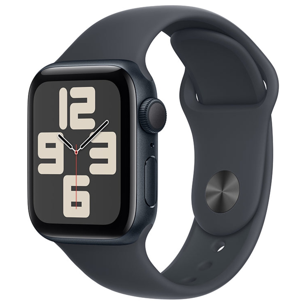 Apple Watch SE GPS 40mm Midnight Aluminium Case with Midnight Sport Band - S/M