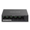 Switch De Escritorio Mercusys 5 Puertos Gigabit Poe MS105GP Negro