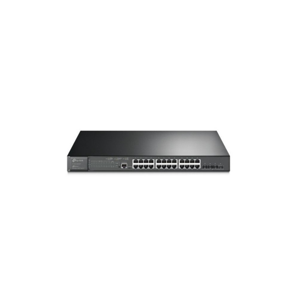 Switch TP-LINK PoE Administrable JetStream De 24 Puertos Gigabit Y 4 Puertos 10GE SFP TL-SG3428XMP Color Negro 