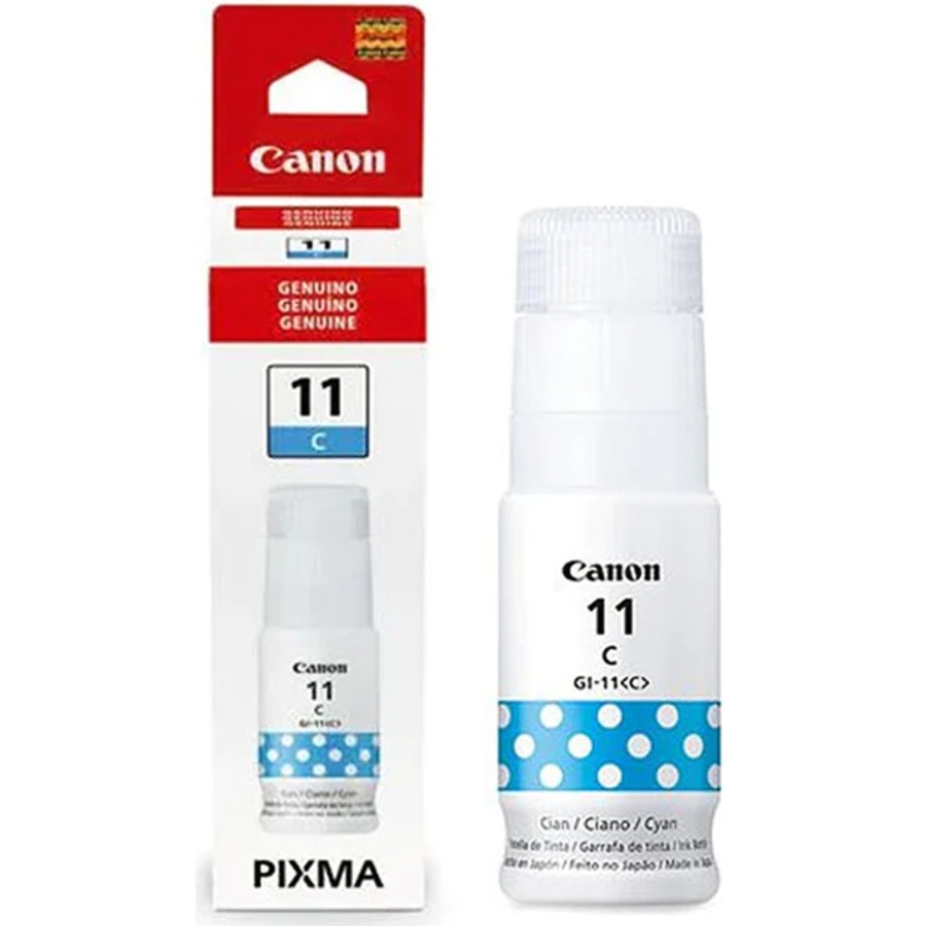 Botella Original De Tinta Canon Pixma GI-11 Color Cian